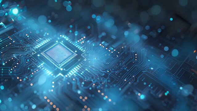 Tiny silicon chips arranged neatly, intricate circuitry, electronic components interconnected, semiconductor manufacturing process illustration, suitable for tech blogs and educational materials.