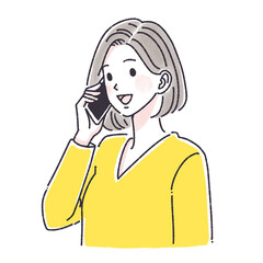 電話をする女性,電話をかける女性,女性,女の子,スマホ,スマートフォン,通話,問い合わせ,クレーム,クレーマー,苦情,電話対応,着信,通話中,ビジネス,コミュニケーション,コールセンター,連絡,カスタマーサービス,オペレーター,電話応対,音声,リモートワーク,テクノロジー,コンタクトセンター,イラスト,デザイン素材,ワーキングウーマン,バーチャル,モバイル,水彩,イヤホン,音声通話,通信,ビジネス