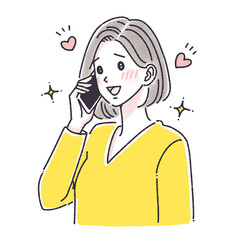 電話をする女性,電話をかける女性,女性,女の子,スマホ,スマートフォン,通話,問い合わせ,クレーム,クレーマー,苦情,電話対応,着信,通話中,ビジネス,コミュニケーション,コールセンター,連絡,カスタマーサービス,オペレーター,電話応対,音声,リモートワーク,テクノロジー,コンタクトセンター,イラスト,デザイン素材,ワーキングウーマン,バーチャル,モバイル,水彩,イヤホン,音声通話,通信,ビジネス