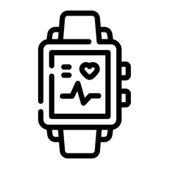 smartwatch Line Icon