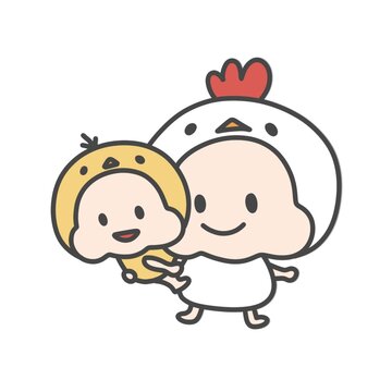 ひよこと鶏の親子」の写真素材 | 499件の無料イラスト画像 | Adobe Stock