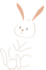 White Cute Rabbit