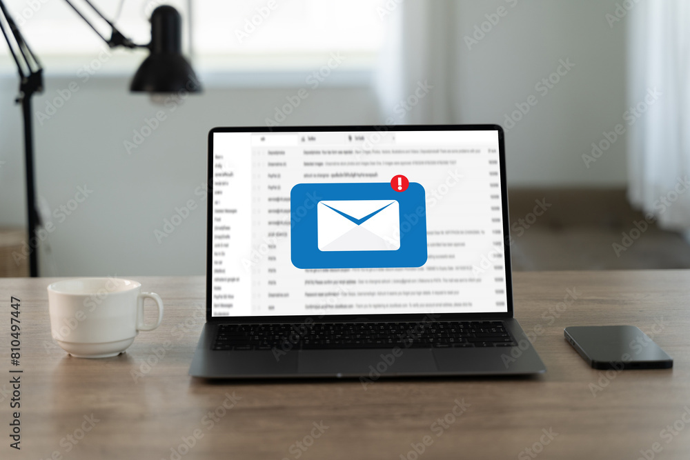 Aufkleber mail communication connection message to mailing contacts phone global letters concept