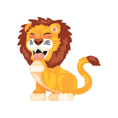 Obraz premium lion animal cartoon