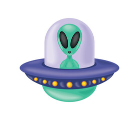 ufo alien spaceship © djvstock