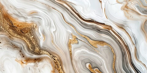 a marble pattern with gold and white colors and black stripe