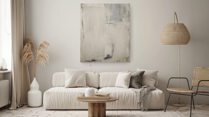 Minimalist Abstract Artwork in Neutral Colors