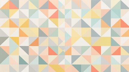 Obraz premium Minimalist Geometric Patterns in Pastel Colors