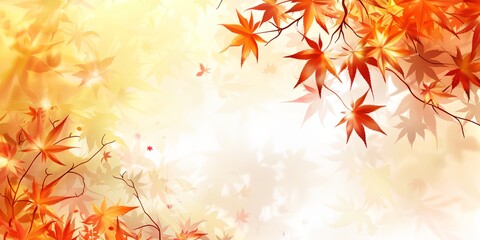 background with leaves and place for text
