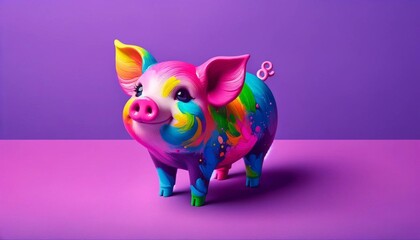 piggy bank and coins