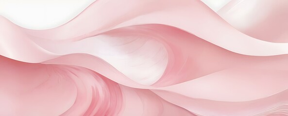 Watercolor soft pink waves background