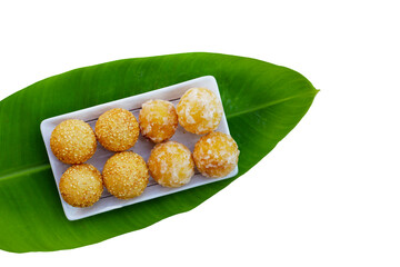 Thai snack, Fried mung bean stuffed balls