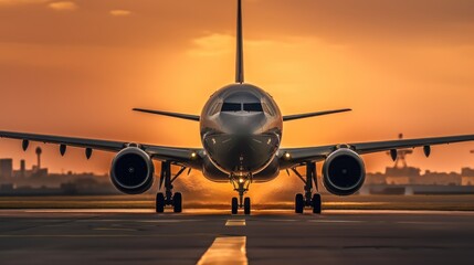 an airplane on the runway. The plane had its landing gear open and appeared to be ready to take off or had just landed. - Powered by Adobe