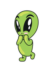 alien funny cartoon