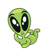 alien character isolated