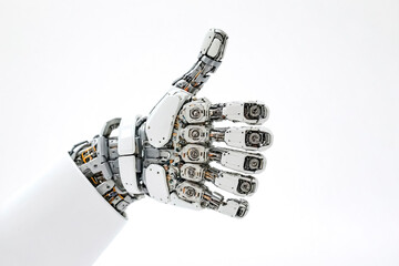 Advanced Robotic Hand Displayed in Open Gesture