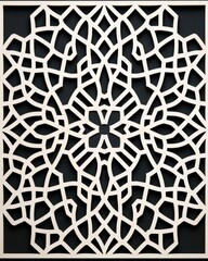 Elaborate geometric patterns integrated into Islamic motifs for a refined Eid Al-Adha design