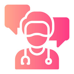 consultation gradient icon