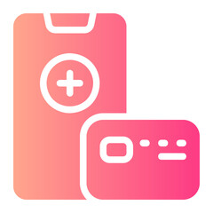 Obraz premium payment gradient icon