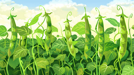 Obraz premium Tasty sweet organic pink strawberry plants growth in big Dutch greenhouse, everyday harvest,vector image