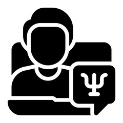 counselling glyph icon