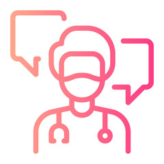 consultation gradient icon