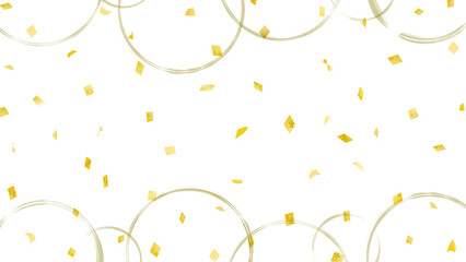 金箔の背景透過の和風イラスト素材