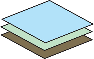 Ceramic Floor Flat Design Illustration