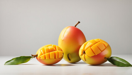 mango on white background