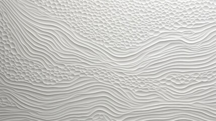 Obraz premium Abstract engraved dots and lines composition, tone-on-tone in white