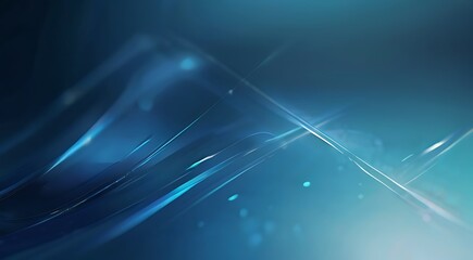 Abstract blue background with glowing lines and lights. 3d rendering.
