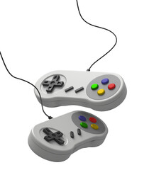 Video Game Console GamePad 3D Render © adhisastra
