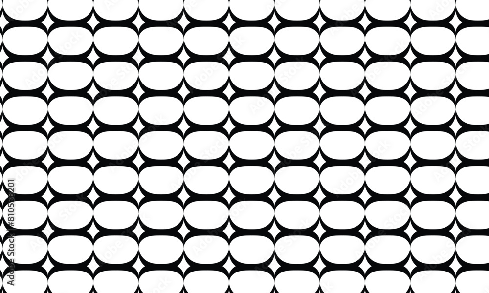 Poster abstract simple black geometric circle pattern.