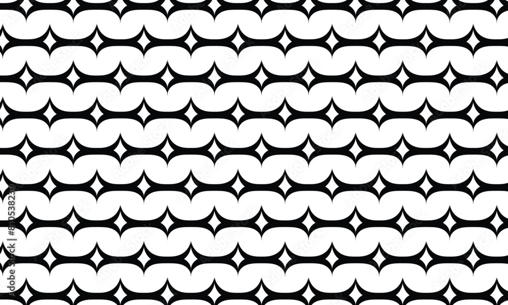 Poster abstract simple black geometric horizontal line pattern.