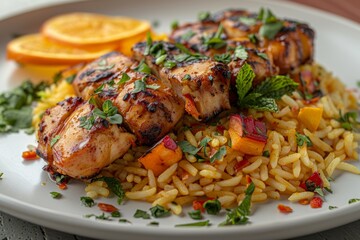 Fototapeta premium Colorful Fusion of Caribbean and Mexican Cuisine | 4K HD Wallpaper 