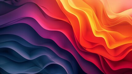 Obraz premium The image is an abstract painting with vibrant colors