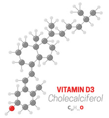 Cholecalciferol D3 Vitamin Molecule