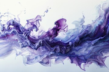 Fluid art capturing the dynamic beauty of liquid forms