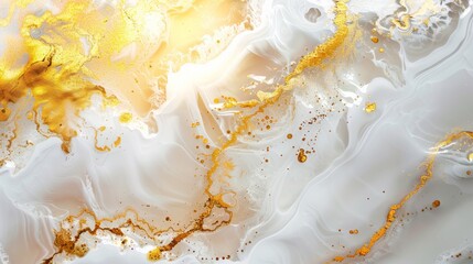Luxury abstract fluid art painting in alcohol ink technique_052