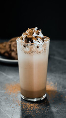 coffee latte with ice cream