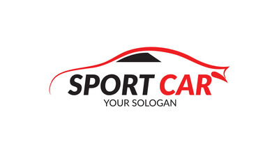Vector sport car logo design fully editable high quality