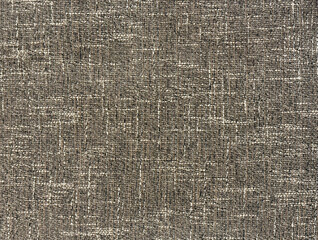 Close up of Seamless brown upholstery fabric  in cross linen pattern. 