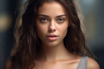 Fototapeta premium Captivating woman with intense gaze