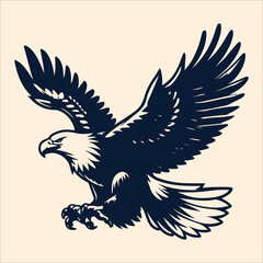 Obraz premium eagle with wings vector
