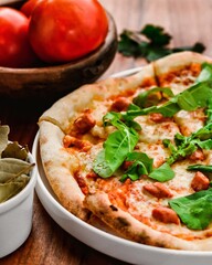pizza with vegetables