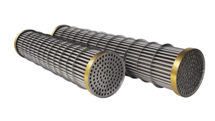 Fill heat exchanger/water cooler, stainless pipe, brass top plate, stainless middle plate, commonly used for diesel engines and marine engines