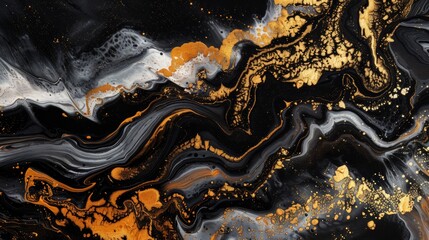 Luxury abstract fluid art painting in alcohol ink technique_014