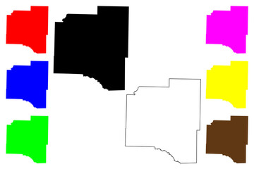 Grant County, Arkansas (U.S. county, United States of America,USA, U.S., US) map vector illustration, scribble sketch Grant map