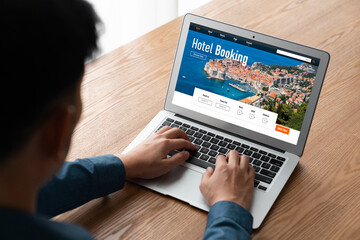 Online hotel accommodation booking website provide modish reservation system . Travel technology...