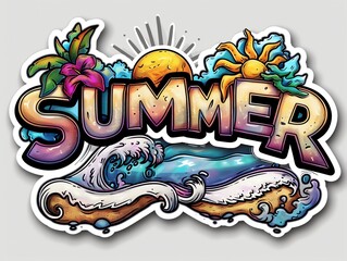 Summertime lemonade illustration for social media